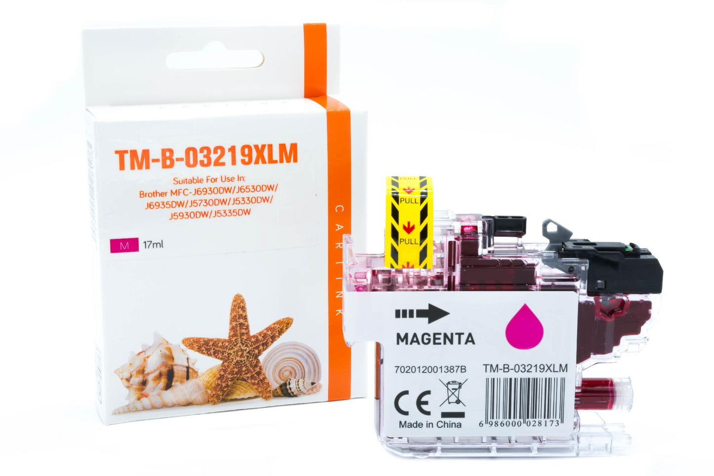 Alternative Tintenpatrone Magenta ersetzt Brother LC-3219XL M