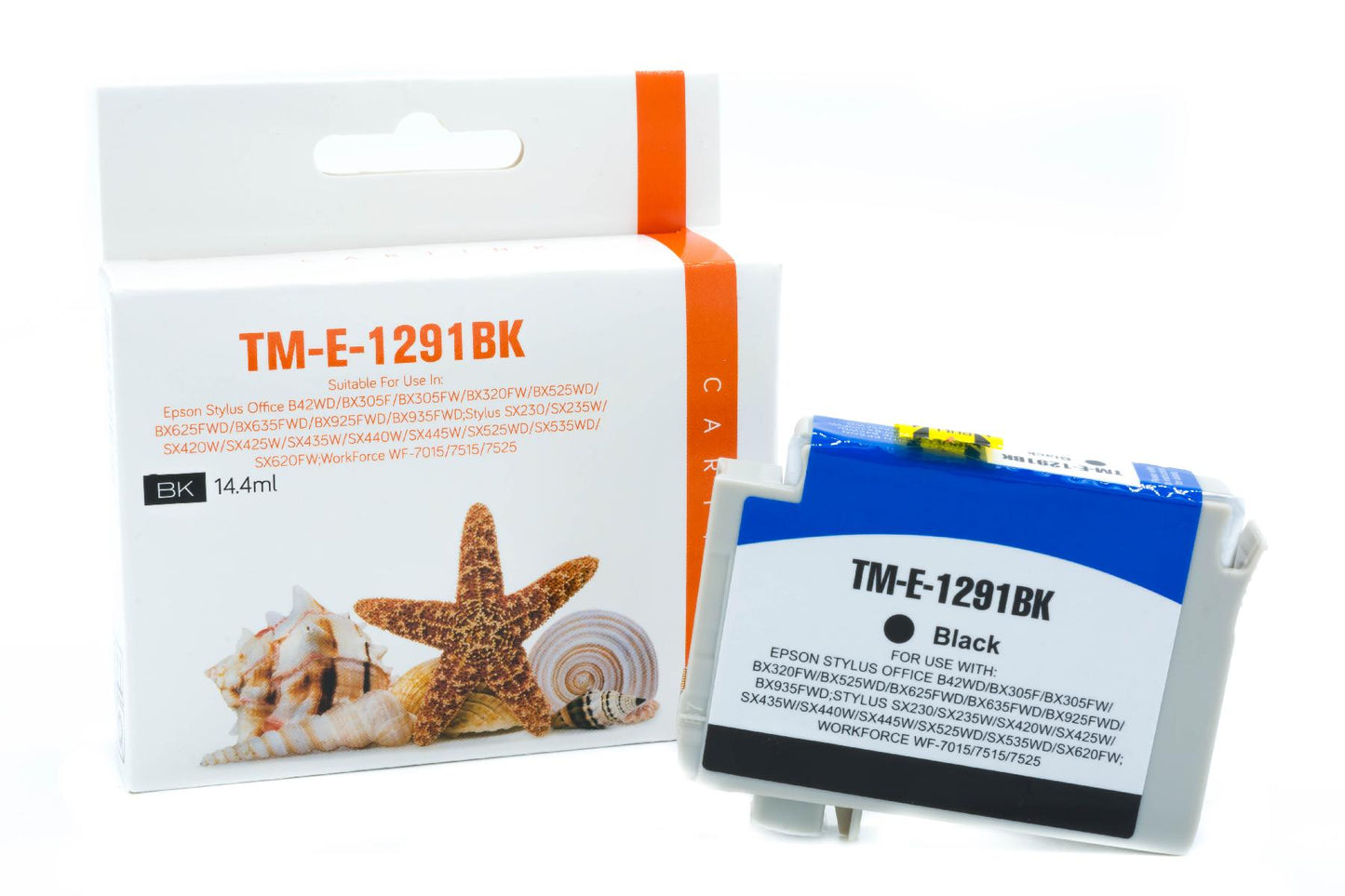 Alternative Tintenpatrone Schwarz ersetzt Epson T1291 BK