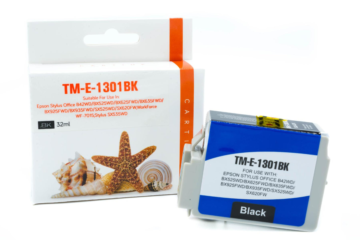 Alternative Tintenpatrone Schwarz (hohe Kapazität) ersetzt Epson T1301 BK