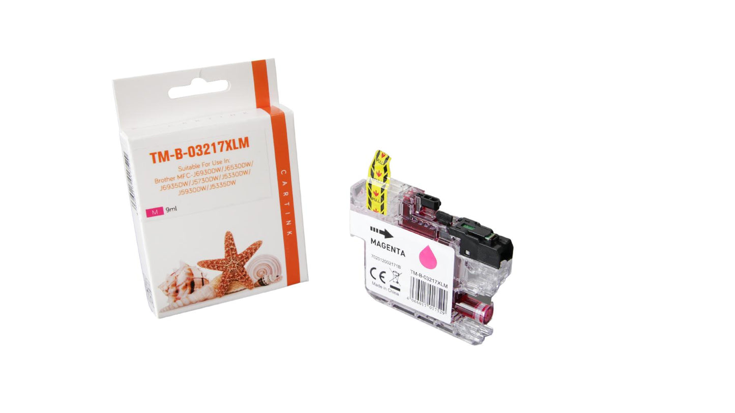 Alternative Tintenpatrone Magenta ersetzt Brother LC-3217 M