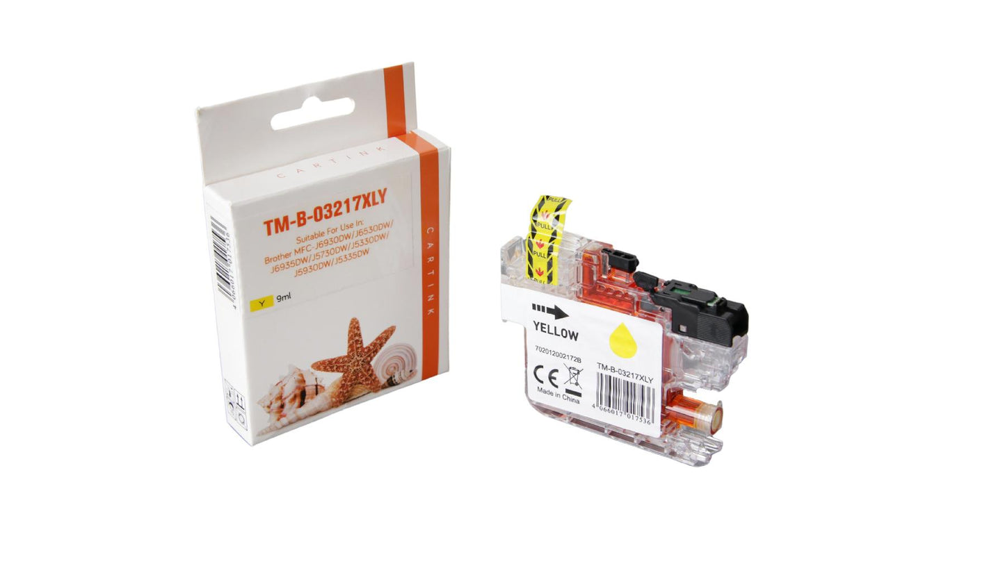 Alternative Tintenpatrone Gelb ersetzt Brother LC-3217 Y