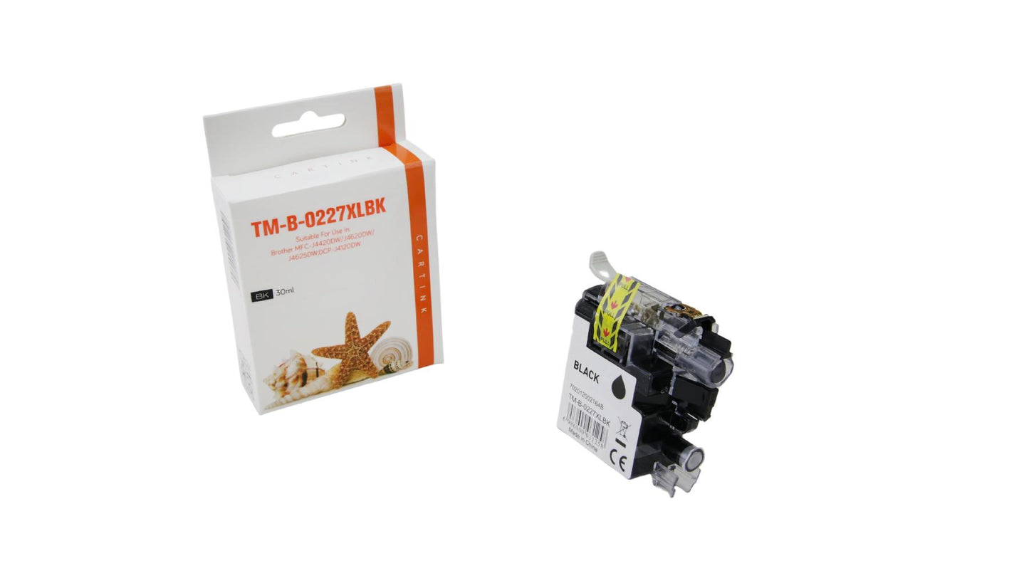 Alternative Tintenpatrone Schwarz (hohe Kapazität) zu Brother LC-227XL BK